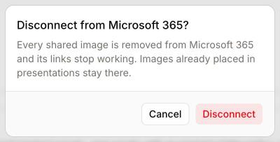 Disconnect confirmation