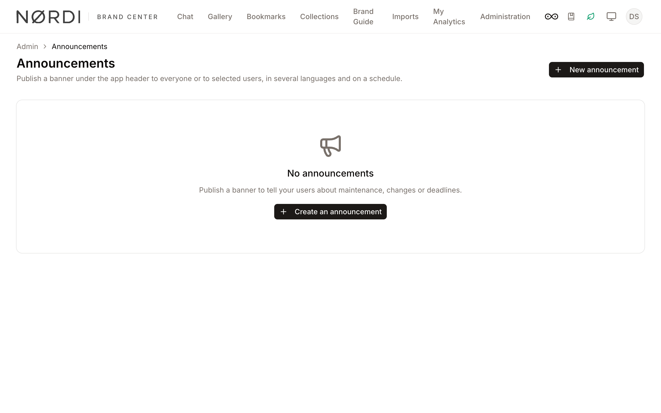 Announcements overview